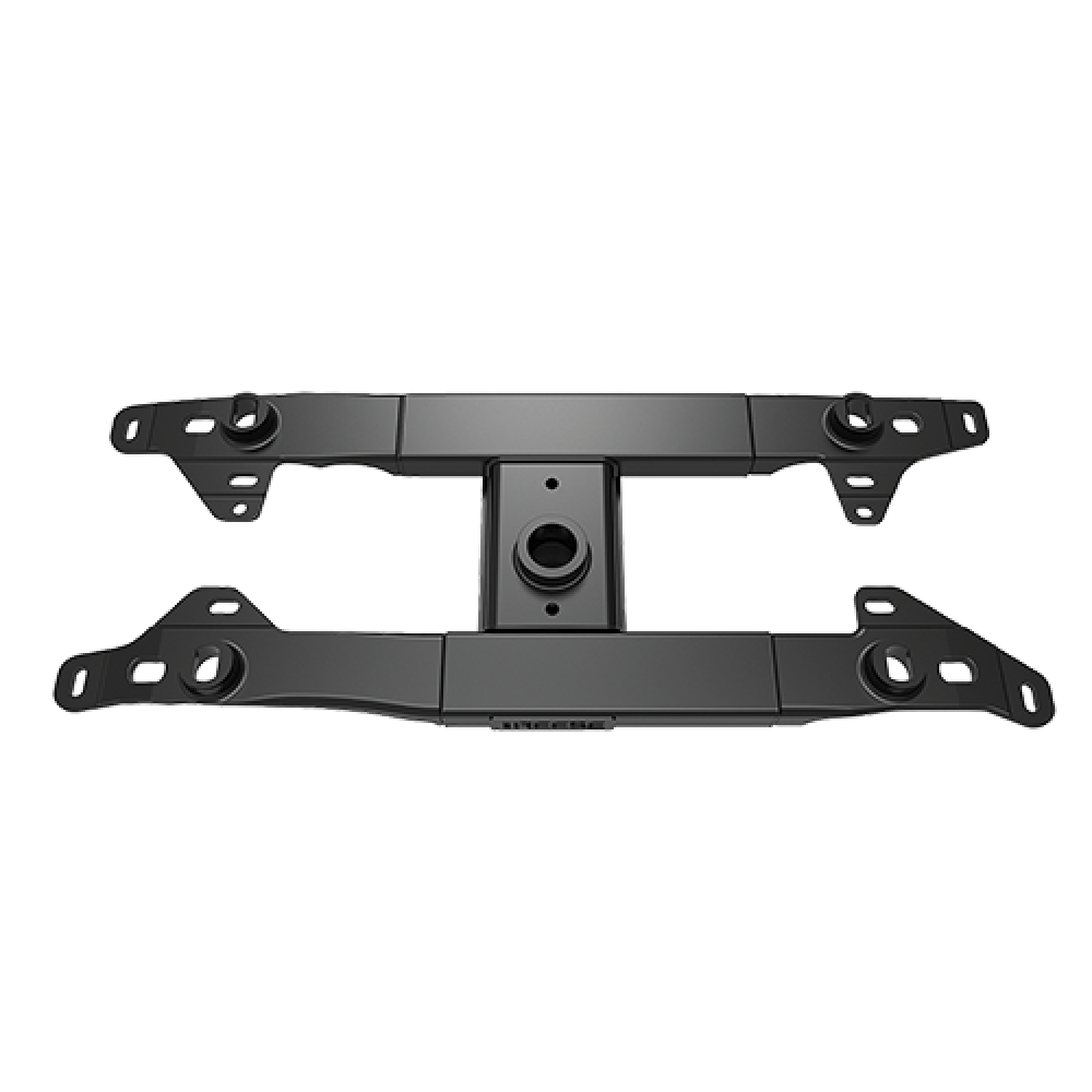 30180 - Elite™ Series Fifth Wheel Hitch Mounting System Rail Kit, Ford Reese M5 Elite 32K Fifth Wheel Hitch mounted on a Ford truck