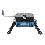 30180 - Elite™ Series Fifth Wheel Hitch Mounting System Rail Kit, Ford Reese M5 Elite 32K Fifth Wheel Hitch mounted on a Ford truck