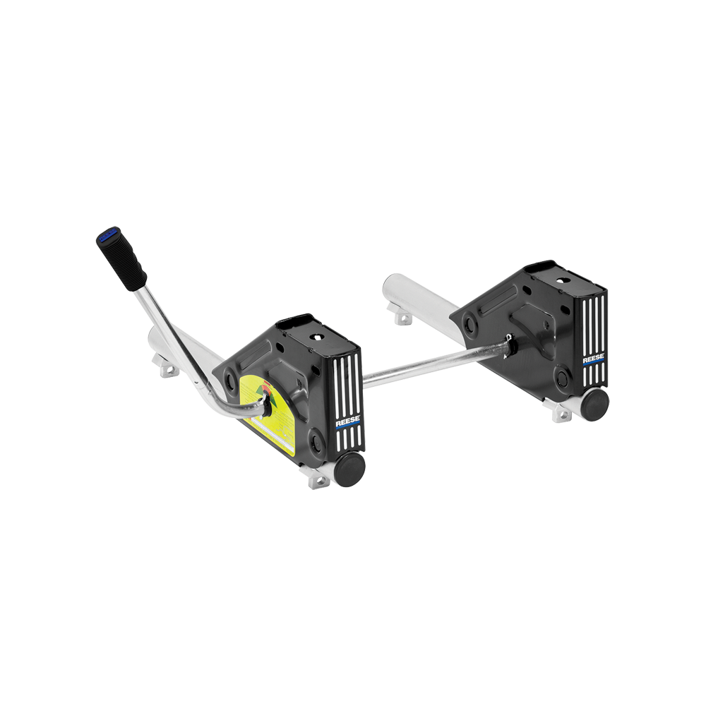 30156 - Rail Kit Mounting Adapter for Attaching 15K, 16K & 20K Standard Fifth Wheel Hitches (For Use with Ford OEM & Elite™ Series Under-Bed Rail Kits) Reese 20K fifth wheel hitch with round slider for short bed Ford trucks