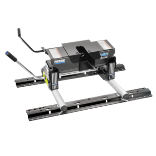 30899 - Rail Kit Mounting Adapter for Attaching Standard Fifth Wheel Hitches (For Use with GM OEM Under-Bed Rail Kits) Reese 16K Fifth Wheel Trailer Hitch with Dual Jaw for Trucks