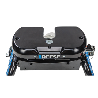 30868 - Elite™ Series Fifth Wheel Hitch Mounting System Rail Kit, Chevrolet & GMC Reese M5 Elite 20K Fifth Wheel Hitch with Talon Jaw, Complete System