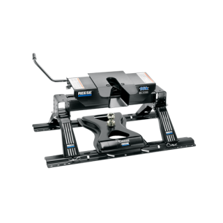 30035 - Fifth Wheel Hitch Mounting System Rail & Bracket Kit Reese 16K Dual Jaw Fifth Wheel Trailer Hitch for short beds with Sidewinder.