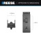 58309 - Fifth Wheel Hitch Mounting System Bracket Kit Reese 20K dual jaw fifth wheel trailer hitch for short beds