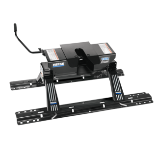 30035 - Fifth Wheel Hitch Mounting System Rail & Bracket Kit Reese 16K Dual Jaw Fifth Wheel Trailer Hitch for short beds with Sidewinder.