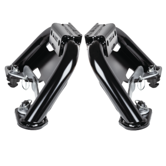 30180 - Elite™ Series Fifth Wheel Hitch Mounting System Rail Kit, Ford Reese M5 Elite 32K Fifth Wheel Hitch mounted on a Ford truck