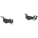 16443 - Custom 5th Wheel Brackets, Select Ford F-250, F-350 Super Duty Curt Quick Connect Brackets for Ford F250 F350, black, above-bed hitch kit