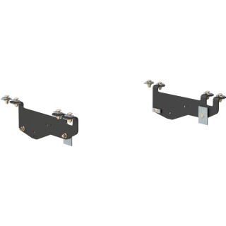 16443 - Custom 5th Wheel Brackets, Select Ford F-250, F-350 Super Duty Curt Quick Connect Brackets for Ford F250 F350, black, above-bed hitch kit
