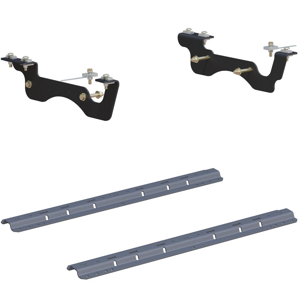 16431 - Custom 5th Wheel Brackets, Select Ford F-250, F-350, F-450 Super Duty Curt Above-Bed 40K Rail Kit for Ford F250 to F450 (2017-2022)