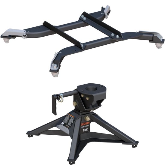 Curt CrossWing 5th Wheel Trailer Hitch for Ram 2500 and 3500