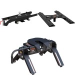 60730 - Double Lock Gooseneck Hitch Kit w/ Brackets, Select Dodge, Ram 1500 Coil Springs Curt E16 5th Wheel Trailer Hitch for Dodge Ram 1500, 16K capacity