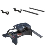 16431 - Custom 5th Wheel Brackets, Select Ford F-250, F-350, F-450 Super Duty Curt A25 Fifth Wheel Trailer Hitch for Ford F250-F450, 25K Towing