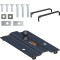 16304 - Semi-Custom 5th Wheel Hardware, Select Toyota Tundra (Except Extended Crew Cab) Curt Gooseneck Trailer Hitch Bent Plate with Reese Rails