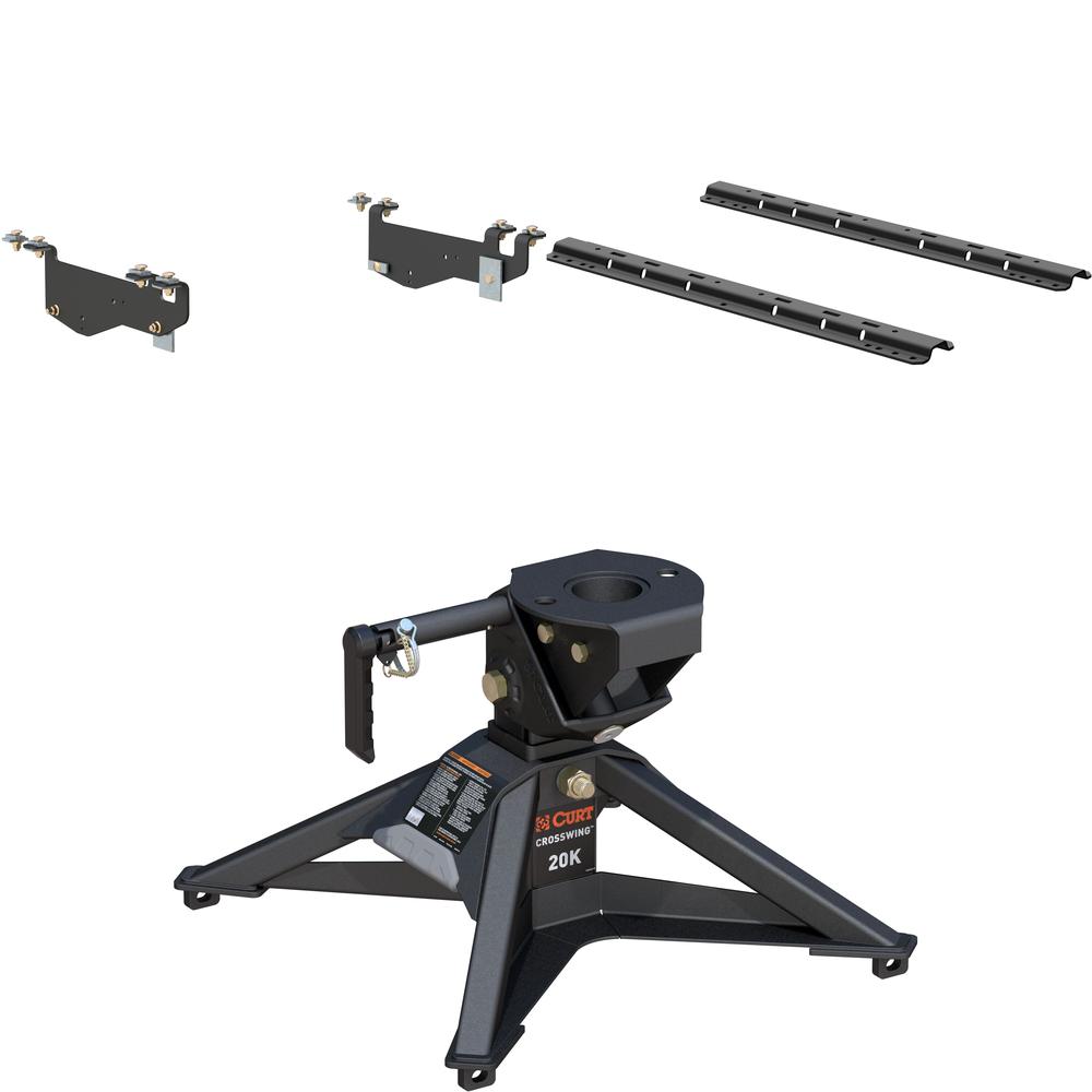 Curt CrossWing Lightweight 5th Wheel Hitch, Ford F250 F350 Super Duty