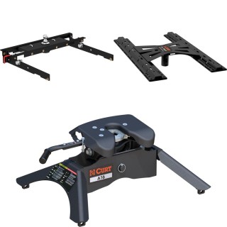 60723 - Double Lock Gooseneck Hitch Kit with Brackets, Select Ford F-150, F-250, F-350 Curt A16 5th Wheel Hitch for 1980-1996 Ford F-Series