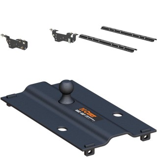 16448 - Custom 5th Wheel Brackets, Select Ford F-250, F-350, F-450 Super Duty Curt 25K Gooseneck Trailer Hitch Bent Plate System for Ford F250, F350, F450