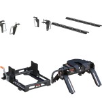 16430 - Custom 5th Wheel Brackets, Select Ram 2500, 3500 Curt E16 5th Wheel Hitch for 2013-2025 Ram Trucks, 16K Capacity
