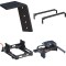 16303 - Semi-Custom 5th Wheel Brackets, Select Dodge Ram 1500 Curt A25 Dual Jaw Sliding 5th Wheel Trailer Hitch for Short Beds