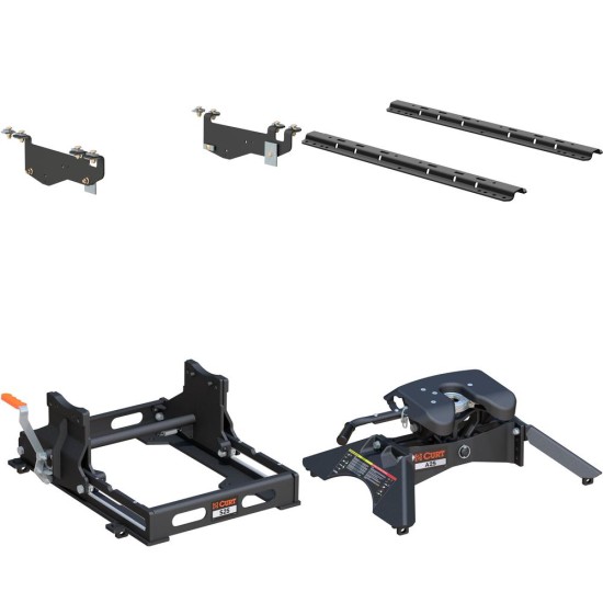 16443 - Custom 5th Wheel Brackets, Select Ford F-250, F-350 Super Duty Curt A25 5th Wheel Hitch for 1999-2004 Ford F250 and F350 Super Duty
