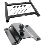 30154 - Rail Kit Mounting Adapter for Attaching Standard Fifth Wheel Hitches Reese trailer hitch with bent plate for Ram trucks