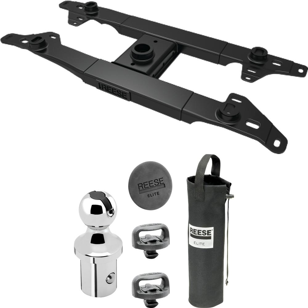 30183 - Elite™ Series Fifth Wheel Hitch Mounting System Rail Kit Reese Elite Gooseneck Hitch Puck System with Pop-In Ball for Ford