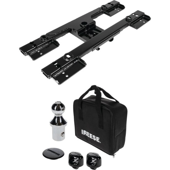30951 - Fifth Wheel Trailer Hitch Rail Kit 36K Gooseneck or 32K 5th Wheel towing capacity Reese Gooseneck Hitch for 2020-2023 Chevy Silverado GMC Sierra