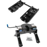 30899 - Rail Kit Mounting Adapter for Attaching Standard Fifth Wheel Hitches (For Use with GM OEM Under-Bed Rail Kits) Reese black dual jaw fifth wheel hitch for Ford and Chevy trucks