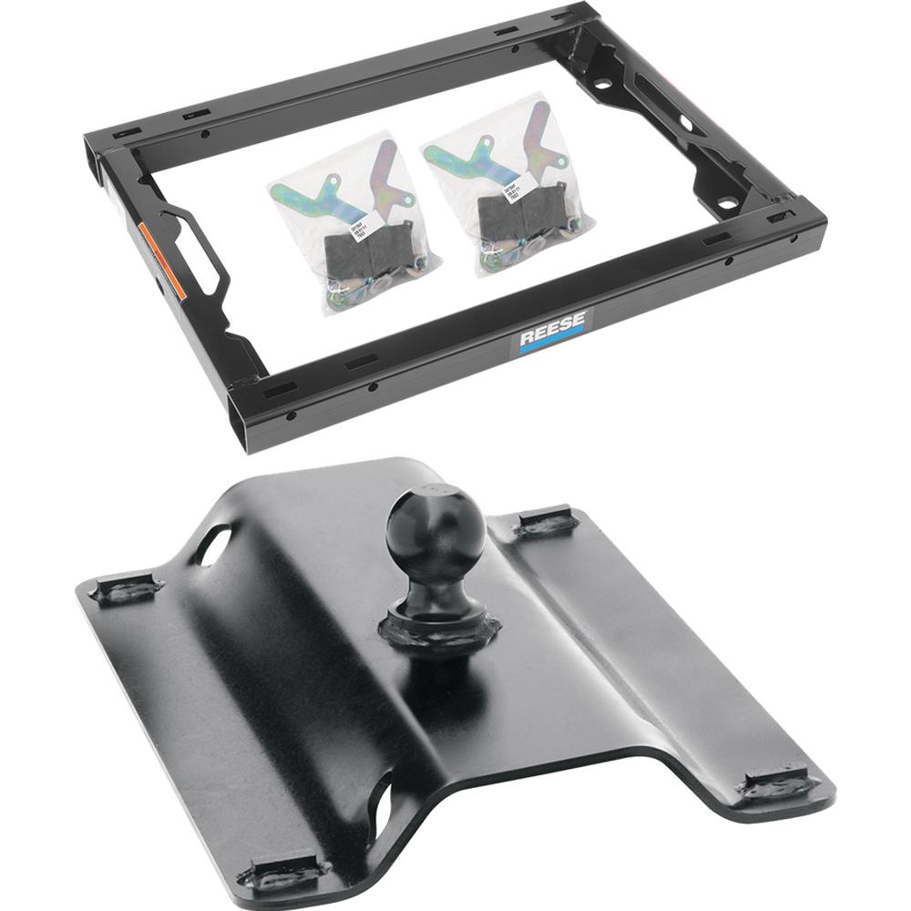 30156 - Rail Kit Mounting Adapter for Attaching 15K, 16K & 20K Standard Fifth Wheel Hitches (For Use with Ford OEM & Elite™ Series Under-Bed Rail Kits) Reese 25K Gooseneck Trailer Hitch for Ford F250-F450 Trucks