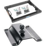 30156 - Rail Kit Mounting Adapter for Attaching 15K, 16K & 20K Standard Fifth Wheel Hitches (For Use with Ford OEM & Elite™ Series Under-Bed Rail Kits) Reese 25K Gooseneck Trailer Hitch for Ford F250-F450 Trucks