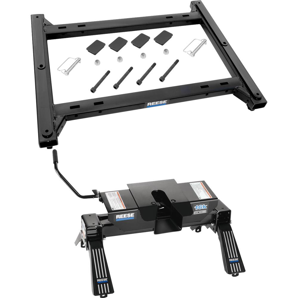 30154 - Rail Kit Mounting Adapter for Attaching Standard Fifth Wheel Hitches Reese 16K Dual Jaw Fifth Wheel Hitch, Complete System