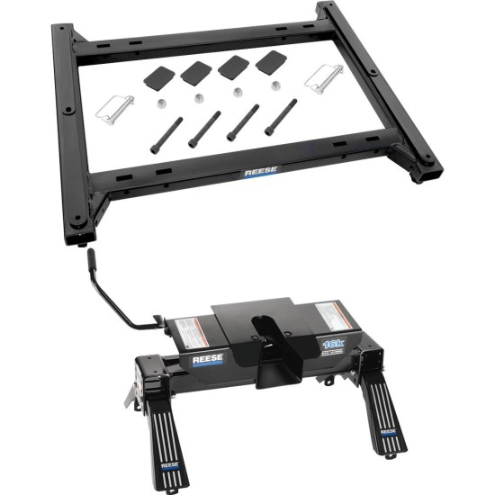 30154 - Rail Kit Mounting Adapter for Attaching Standard Fifth Wheel Hitches Reese 16K Dual Jaw Fifth Wheel Hitch, Complete System