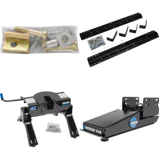 58309 - Fifth Wheel Hitch Mounting System Bracket Kit Reese 20K dual jaw fifth wheel trailer hitch for short beds