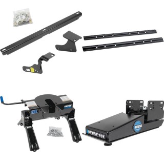 50142 - Fifth Wheel Hitch Mounting System Custom Bracket Reese 20K Fifth Wheel Trailer Hitch with Sidewinder Pinbox for Ram 1500
