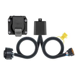 56518 - Custom Wiring Harness, 7-Way RV Blade Output (Plug & Play), Select Honda Pilot Curt Spectrum Electric Trailer Brake Control with 7-Way Kit for Honda Pilot