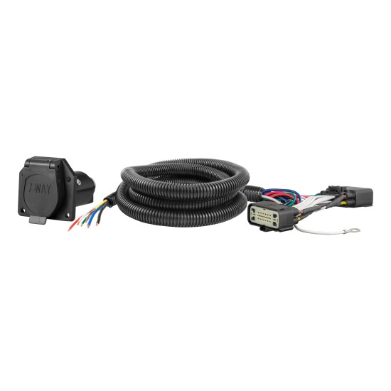 56518 - Custom Wiring Harness, 7-Way RV Blade Output (Plug & Play), Select Honda Pilot Curt Spectrum Electric Trailer Brake Control with 7-Way Kit for Honda Pilot