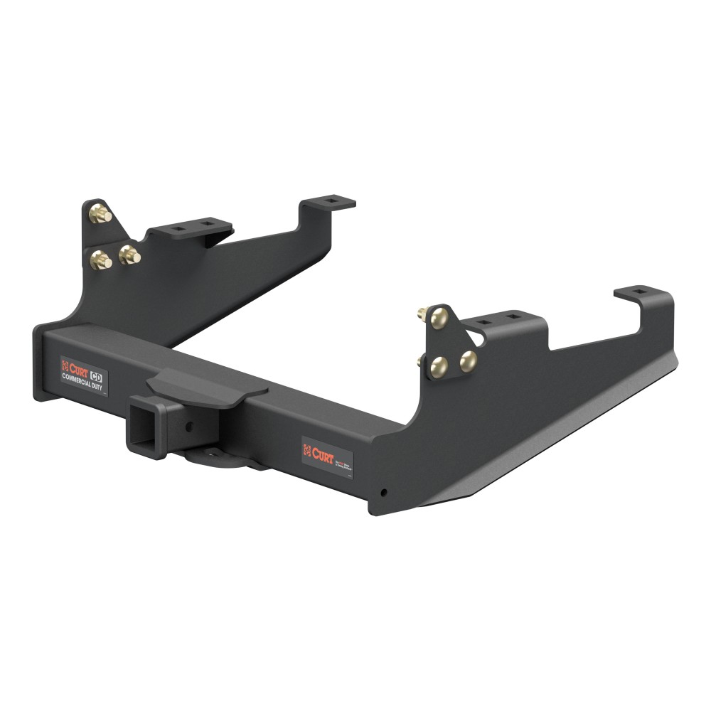 For 2020-2024 Ford F350 Super Duty Trailer Hitch + Wiring 4 Pin Fits Cab & Chassis w/ 34" Frame W/O factory Tow Package Curt 15804 58044 2.5 in Tow Receiver