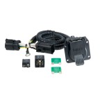 For 1997-2003 Ford F150 Trailer Wiring 7 Way Trailer Wiring Plug w/ Bracket Fits Models w/ Factory 4-Flat Curt 55242