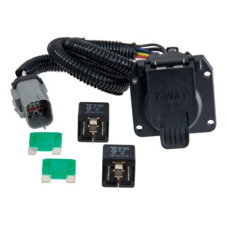 For 1999-2001 Ford F250 Super Duty Trailer Wiring 7 Way Trailer Wiring Plug w/ Bracket Fits Models w/ Factory 4-Flat Curt 55243 For 1999-2001 Ford F250 Super Duty Trailer Wiring 7 Way Trailer Wiring Plug w/ Bracket Fits Models w/ Factory 4-Flat Curt 55243