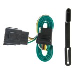 For 2004-2005 Ford Explorer Trailer Hitch + Wiring 4 Pin Fits w/ Factory 4-Flat Curt 13550 55251 2 inch Tow Receiver