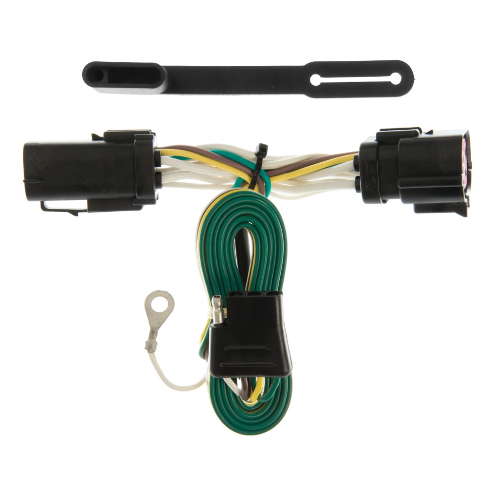 For 2004 Ford F150 Heritage Trailer Hitch + Wiring 4 Pin Fits w/ Factory 4-Flat Curt 13359 55256 2 inch Tow Receiver