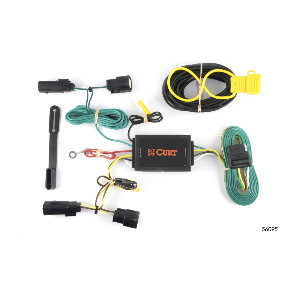 For 2012-2017 Lincoln MKT Trailer Hitch + Wiring 4 Pin Fits w/ EcoBoost Curt 13110 56095 2 inch Tow Receiver