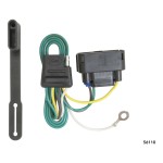 For 2009-2014 Ford F150 Trailer Wiring 4 Way Fits Models w/ Factory 4-Flat Curt 56110 For 2009-2014 Ford F150 Trailer Wiring 4 Way Fits Models w/ Factory 4-Flat Curt 56110