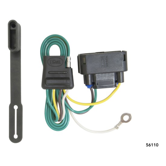 For 2009-2014 Ford F150 Trailer Wiring 4 Way Fits Models w/ Factory 4-Flat Curt 56110 For 2009-2014 Ford F150 Trailer Wiring 4 Way Fits Models w/ Factory 4-Flat Curt 56110