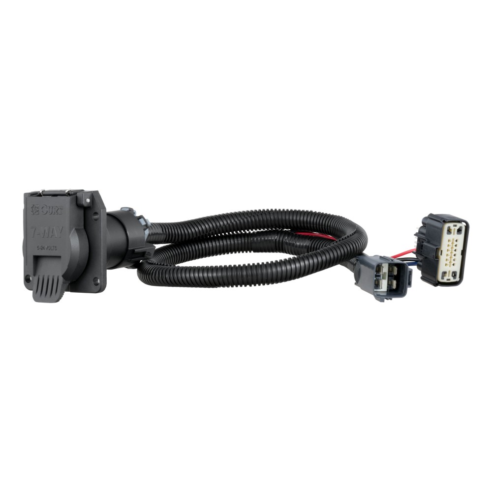 For 2017-2019 Cadillac XT5 Trailer Wiring 7 Way Trailer Wiring Plug w/ Bracket Fits All Models Curt For 2017-2019 Cadillac XT5 Trailer Wiring 7 Way Trailer Wiring Plug w/ Bracket Fits All Models Curt