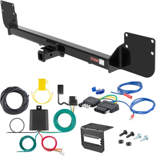 For 2009-2010 Mini Cooper Trailer Hitch + Wiring 5 Pin Fits Convertible S Series Curt 11130 1-1/4 Tow Receiver