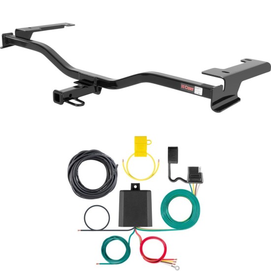 For 2010-2012 Lincoln MKZ Trailer Hitch + Wiring 4 Pin Fits All Models Curt 11390 59236 1-1/4 Tow Receiver