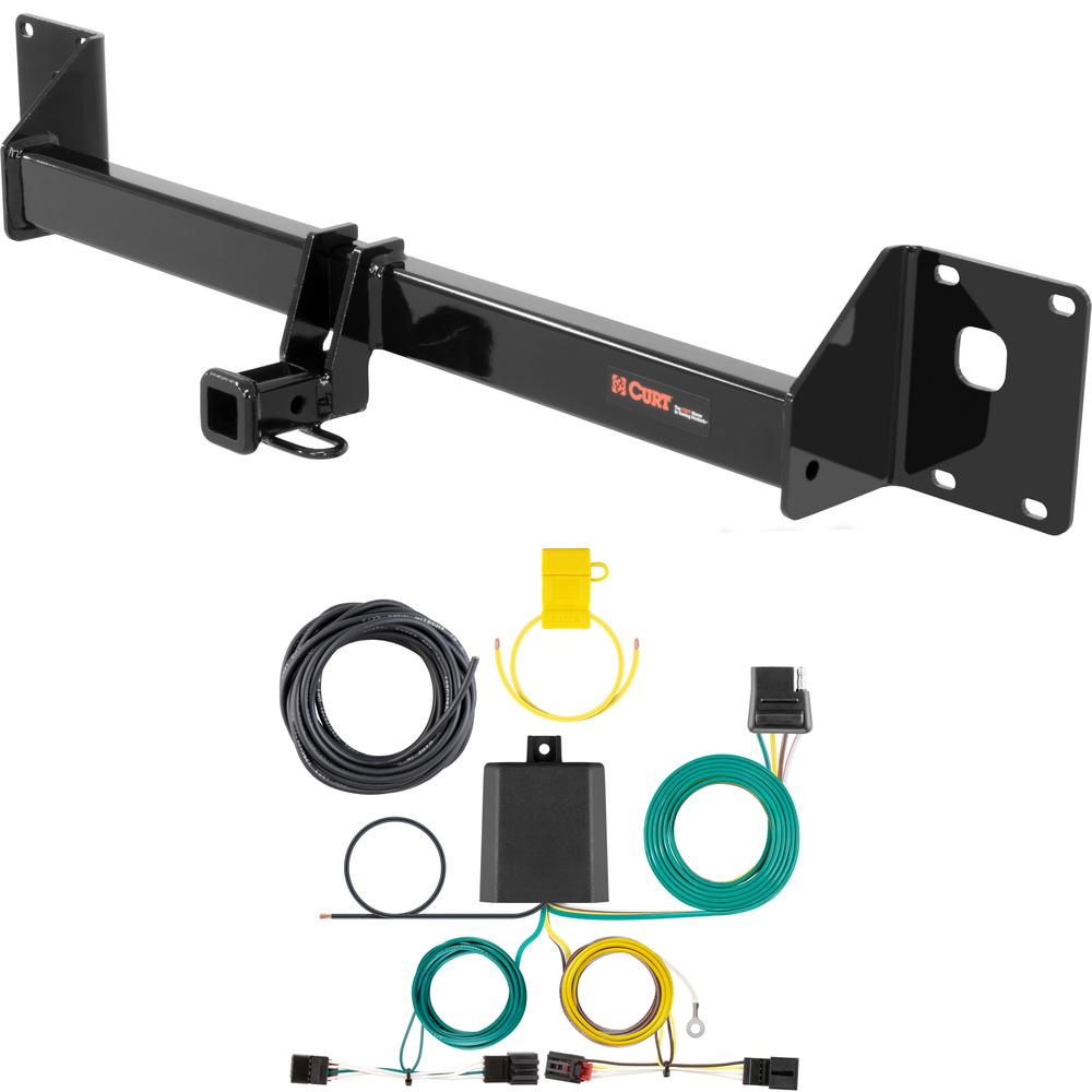For 2017 VW Golf Alltrack Trailer Hitch + Wiring 4 Pin Fits All Models Curt 11422 56391 1-1/4 Tow Receiver