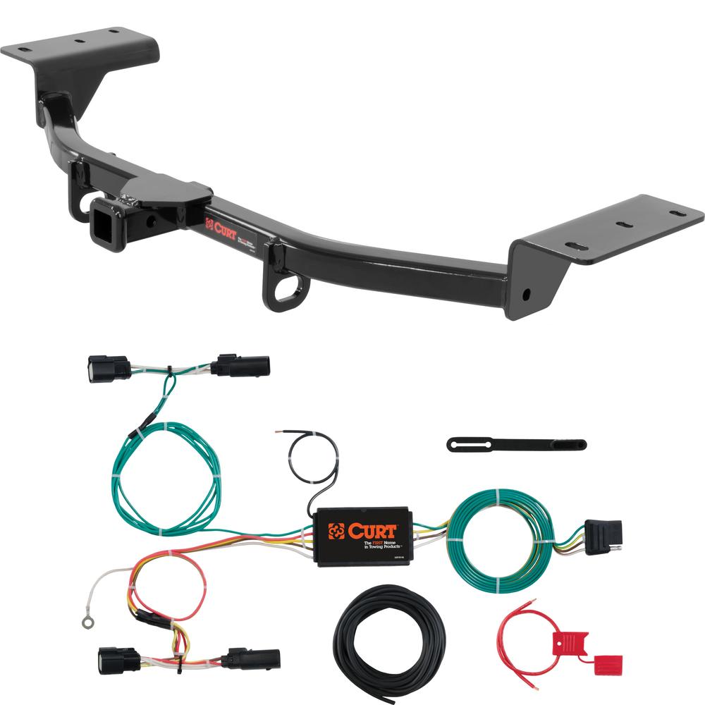 For 2015-2018 Ford Focus Trailer Hitch + Wiring 4 Pin Fits ST Hatchback Curt 11431 56273 1-1/4 Tow Receiver For 2015-2018 Ford Focus Trailer Hitch + Wiring 4 Pin Fits ST Hatchback Curt 11431 56273 1-1/4 Tow Receiver