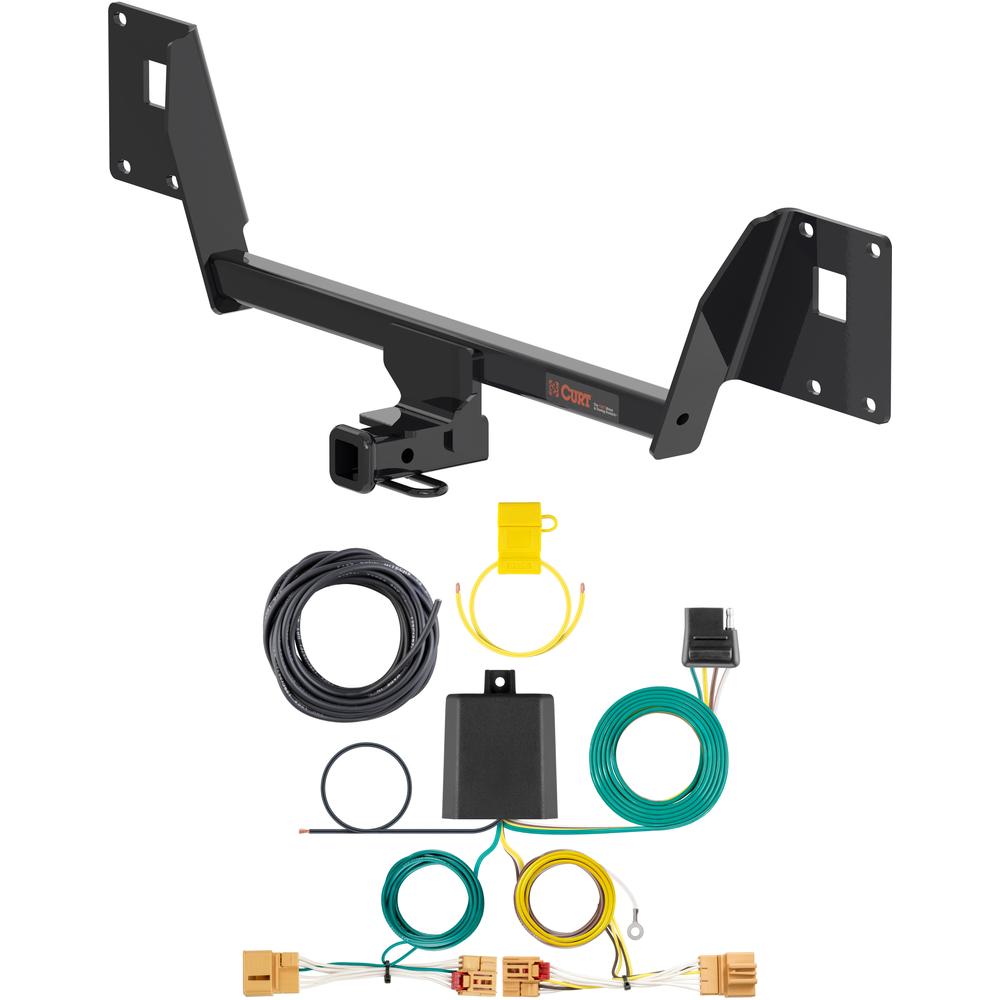 For 2018-2019 VW Golf R Trailer Hitch + Wiring 4 Pin Fits All Models Curt 11564 56405 1-1/4 Tow Receiver For 2018-2019 VW Golf R Trailer Hitch + Wiring 4 Pin Fits All Models Curt 11564 56405 1-1/4 Tow Receiver