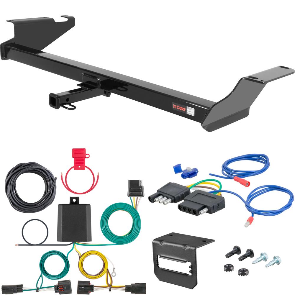 For 2011-2020 Dodge Grand Caravan Trailer Hitch + Wiring 5 Pin Fits All Models Curt 12264 1-1/4 Tow Receiver