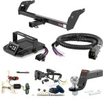 For 1996-2004 Toyota Tacoma Tow Package Camp n' Field Trailer Hitch + Brake Controller Curt Assure 51160 Proportional Up To 4 Axles + 7 Way Trailer Wiring Plug & 2-5/16" ball 4 inch drop Fits All Models Curt 13013 2 inch Tow Receiver For 1996-2004 Toyota Tacoma Tow Package Camp n' Field Trailer Hitch + Brake Controller Curt Assure 51160 Proportional Up To 4 Axles + 7 Way Trailer Wiring Plug & 2-5/16" ball 4 inch drop Fits All Models Curt 13013 2 inch Tow Receiver